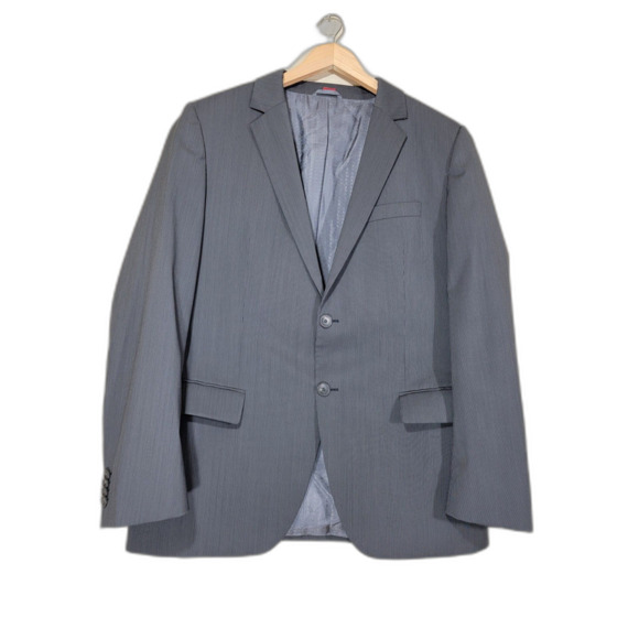 Hugo Boss 2-Button Grey Sport Coat Suit Jacket Blazer - 42R - Picture 1 of 10